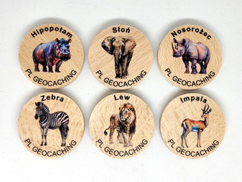 Zwierzęta v2. 6 sztuk kolorowych PWG