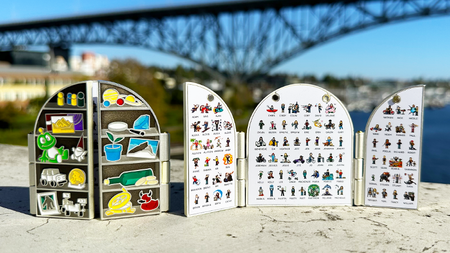 2022 Lackey Geocoin and Tag Set - Satin Silver