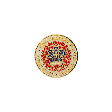 King Charles III Coronation Geocoin- Satin Gold