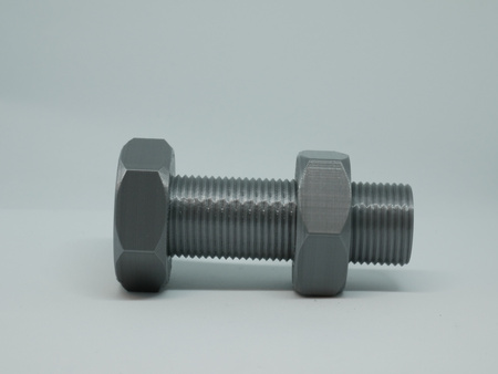 Kesz Śruba z nakrętką (atrapa) - kolor stalowy