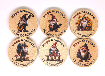 Mega Krasnale. 6 sztuk kolorowych PWG