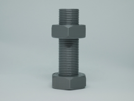 Kesz Śruba z nakrętką (atrapa) - kolor stalowy, z magnesem