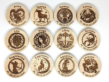 Znaki Zodiaku v2 PWG. 12 sztuk