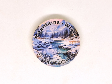 Mountains - Winter. 3 sztuki kolorowych PWG