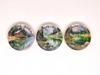 Mountains - Summer. 3 sztuki kolorowych PWG