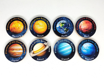 Planets of the Solar System. 8 sztuk kolorowych PWG