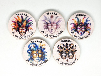 Masks v2. 5 sztuk kolorowych PWG