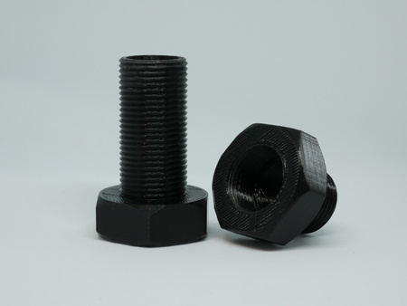 Kesz Śruba z nakrętką (atrapa) - kolor czarny, z magnesem