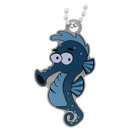 Simon the Seahorse Cache Buddy Travel Tag