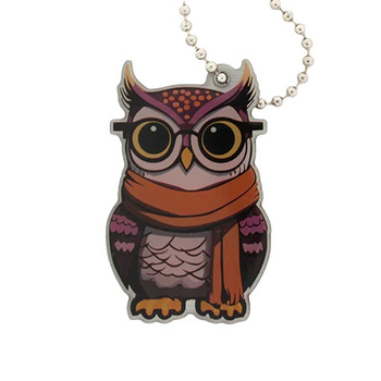 Owlbert the Owl Cache Buddy Travel Tag