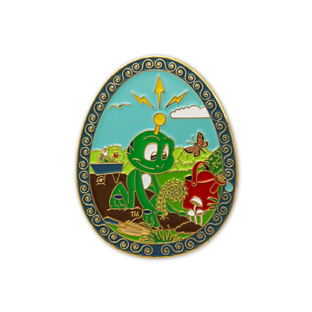 2024 Egg Geocoin - Polished Gold
