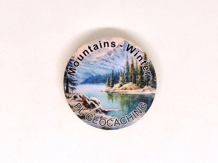 Mountains - Winter. 3 sztuki kolorowych PWG