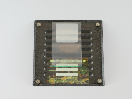 Kratka wentylacyjna - kesz magnetyczny. Ciemno Szara