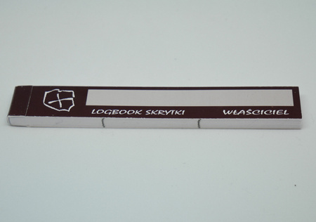 Logbook paskowy. Brązowy