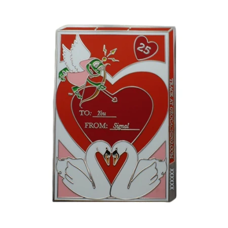 2025 Valentine's Day Geocoin - Silver