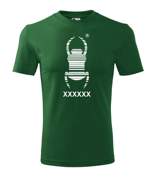 Koszulka Travel Bug z kodem trackowalnym. Zielona. Rozmiar S - 4XL