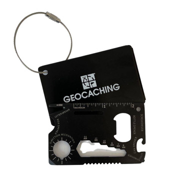 Geocaching 10-in-1 Card Tool- Black