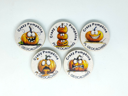 Crazy Pumpkins. 5 sztuk kolorowych PWG