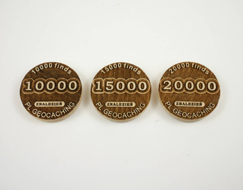 Znalezienia - 10K, 15K, 20K finds PWG 3 sztuki