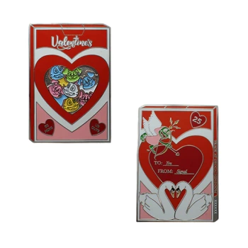 2025 Valentine's Day Geocoin - Silver