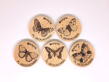 Motyle. PWG. 5 sztuk