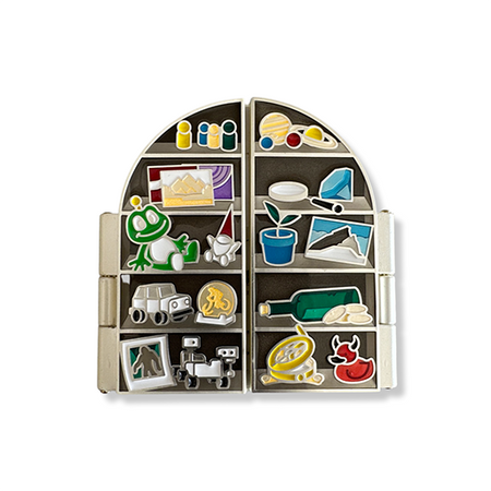 2022 Lackey Geocoin and Tag Set - Satin Silver