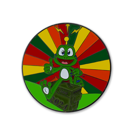 Leap Into 2024 Geocoin – Black Nickel