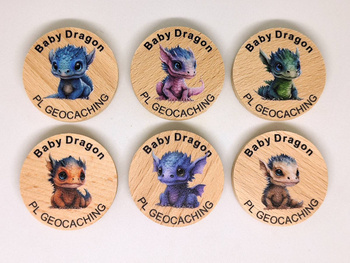 Baby Dragon. 6 sztuk kolorowych PWG