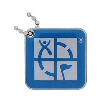 Geocaching Logo Travel Tag- Blue