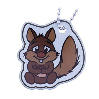 Squirrel Cachekinz Travel Tag
