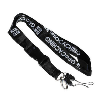 Smyczka Standard Black/White GC Woven Lanyard