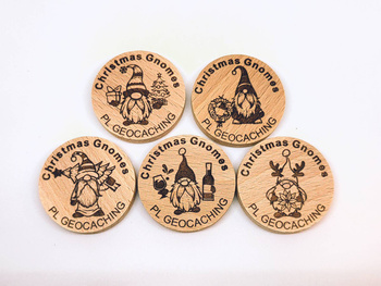 Christmas Gnomes. V1. PWG. 5 sztuk