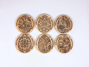 Wielkanocne Pisanki  . PWG. 6 sztuk