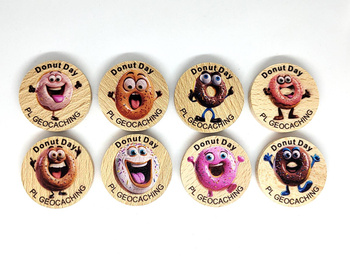 Dzień Donuta. 8 sztuk kolorowych PWG
