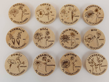 Zestaw 12 PWG "Kwiaty miesiąca urodzin"