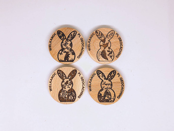 Wielkanocne króliczki . PWG. 4 sztuki