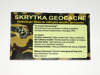 Naklejki na pojemnik, informacyjne. 3 sztuki. 12x7 cm