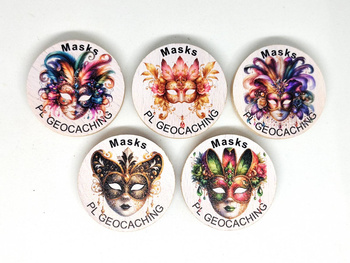 Masks v1. 5 sztuk kolorowych PWG