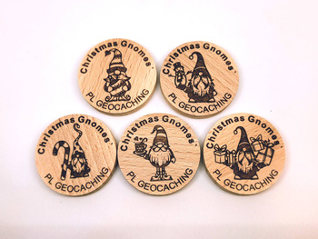 Christmas Gnomes. V2. PWG. 5 sztuk