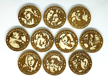 Drewniaki Geocaching Party Warszawa 2025 10 sztuk