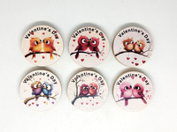 Valentine's Day v1. 6 sztuk kolorowych PWG