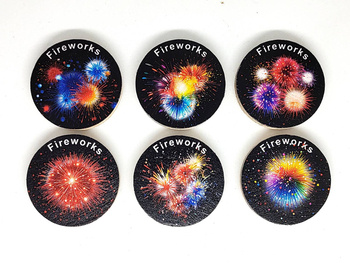 Fireworks.  6 sztuk kolorowych PWG
