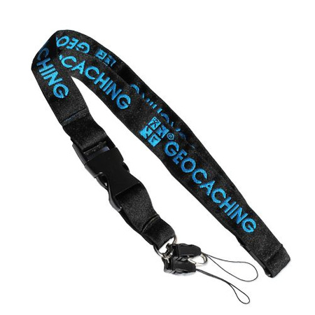 Smyczka Standard Black/Blue GC Woven Lanyard